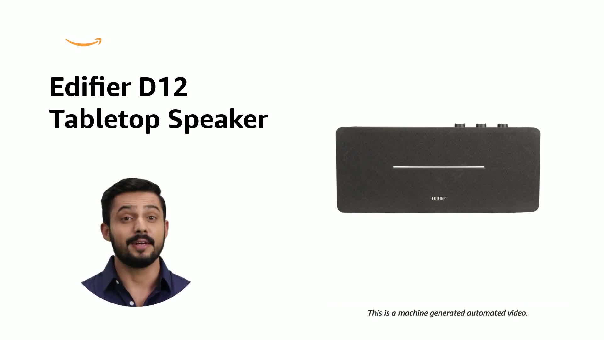 Edifier D12 Tabletop Speaker - Integrated Desktop Stereo Bluetooth